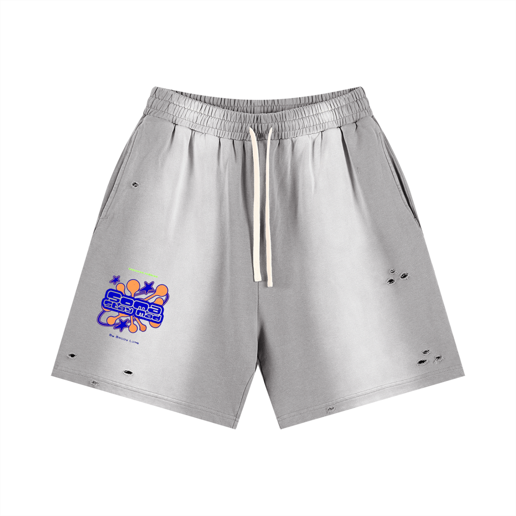 Sun Fade Distressed Shorts