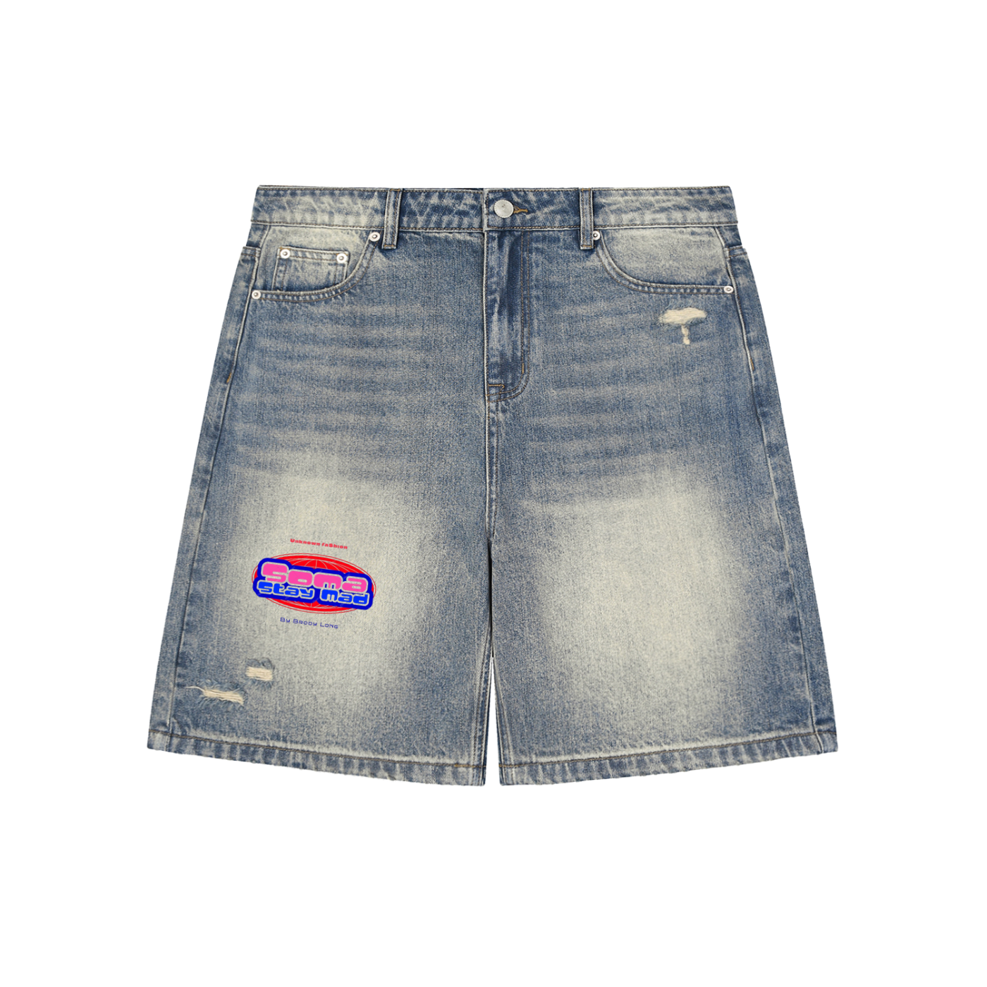 Unisex Soma Baggy Denim Shorts
